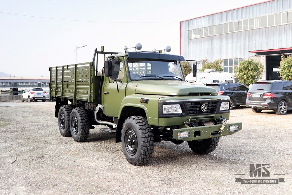 Dongfeng Army Green EQ2100 รถบรรทุกออฟโรด 6×6 190 hp Classic Pointed Head Off-road Vehicle for sale_Dongfeng 6WD 245 Diesel Troop Carrier Export Special Vehicle 