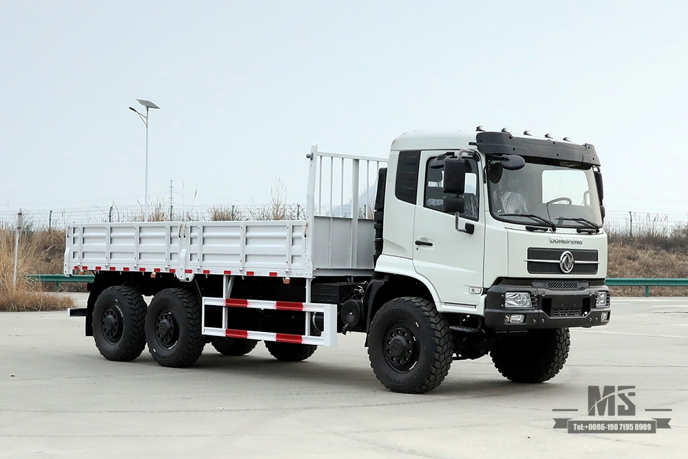 รถบรรทุก Dongfeng ขับเคลื่อนหกล้อขนาด 260 แรงม้าสำหรับขาย_6 * 6 Flathead Head Cargo Truck Chassis Coversion ผู้ผลิต_Dongfeng ส่งออกยานพาหนะพิเศษ