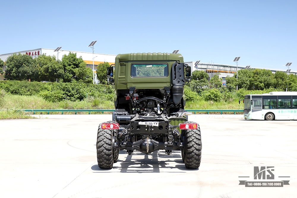 340hp Dongfeng 6×6 แชสซี_ขับเคลื่อนหกล้อหัวแบนแชสซีรถบรรทุกสินค้าหนึ่งแถวครึ่งแชสซี_6*6 ส่งออกยานพาหนะพิเศษ