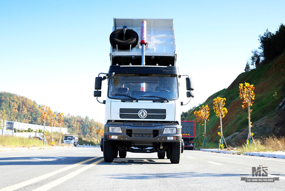 Dongfeng 4 × 2 รถดัมพ์ _ 210hp 10T Flathead Head Row ครึ่งไซต์การทำเหมืองรถดัมพ์สำหรับขาย_4 * 2 ส่งออกยานพาหนะพิเศษ