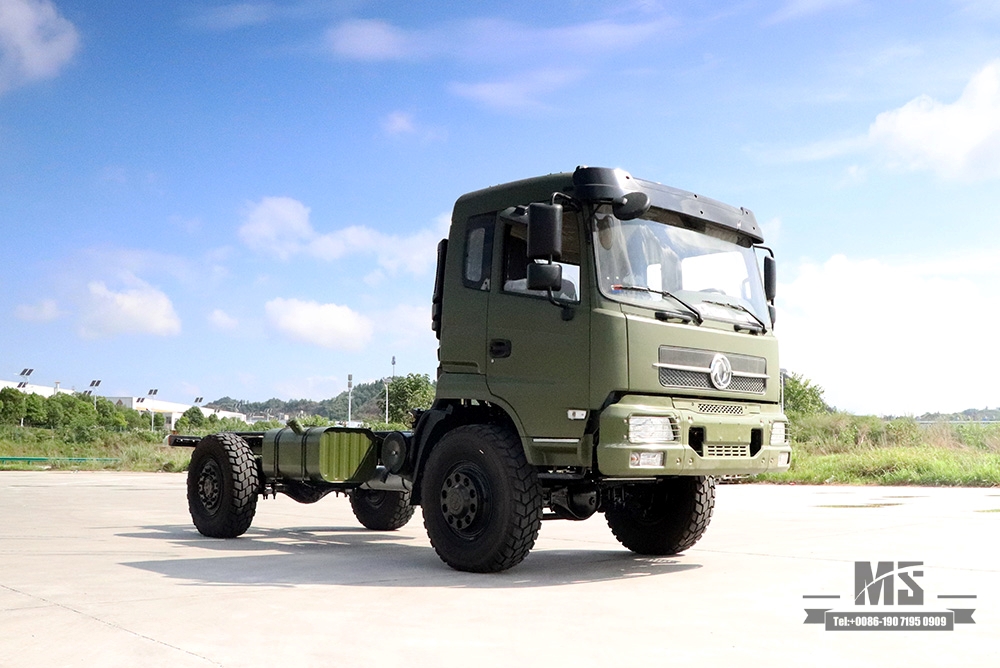 4*4 Dongfeng Cargo Truck Chassis_รถขับเคลื่อนสี่ล้อ New Cab Off-road Truck Chassis_4WDรถบรรทุกทางไกลส่งออกแชสซียานพาหนะวัตถุประสงค์พิเศษ