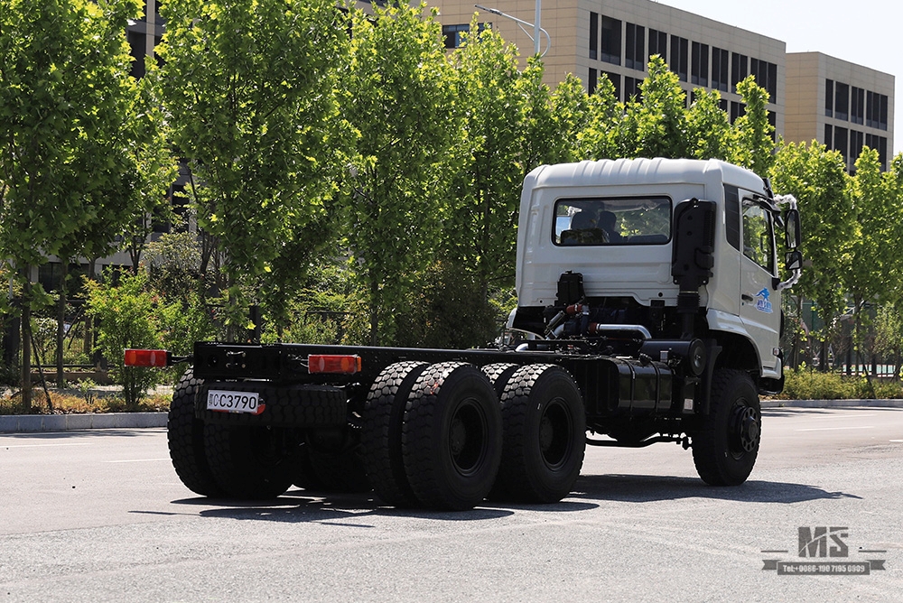 340 HP Dongfeng แชสซีรถบรรทุกหกล้อ_6×6 Flathead 13T/13T เพลารถบรรทุกแชสซี_Dongfeng 6*6 แชสซีรถบรรทุกสำหรับ Sale_Export แชสซีรถบรรทุกพิเศษ