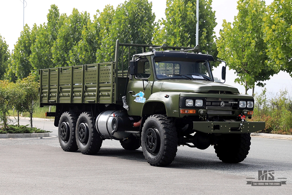 190 แรงม้า Dongfeng Six Drive EQ2100 _6×6 Classic Pointed Head 3.5T รถบรรทุกออฟโรดสามเพลา_Dongfeng 245 Troop Carrier Export ยานพาหนะพิเศษ