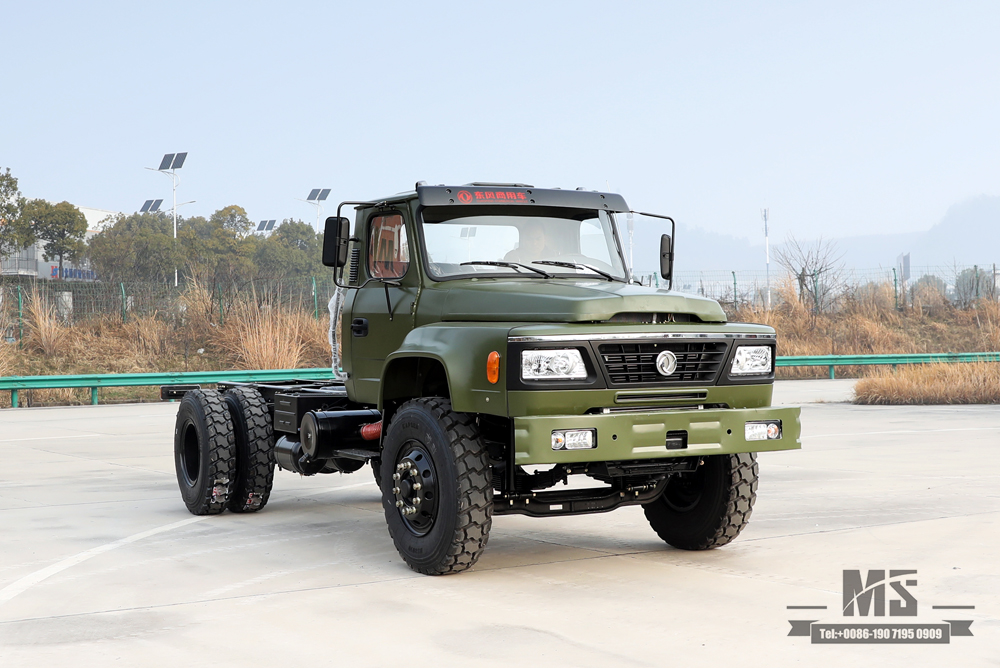 Dongfeng 4*2 Off Road Chassis_210 hp Tip Head Single Row Cargo Truck Chassis for sale_Dongfeng ส่งออกแชสซียานพาหนะพิเศษ