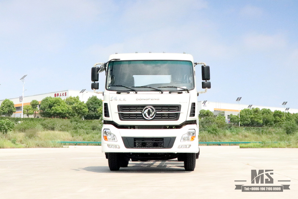 Dongfeng 8*4 แชสซีรถบรรทุกพิเศษ_30 ตันสี่เพลา Dongfeng Heavy-duty Commercial Vehicle Chassis_Export การปรับแต่งและดัดแปลงแชสซีวัตถุประสงค์พิเศษ