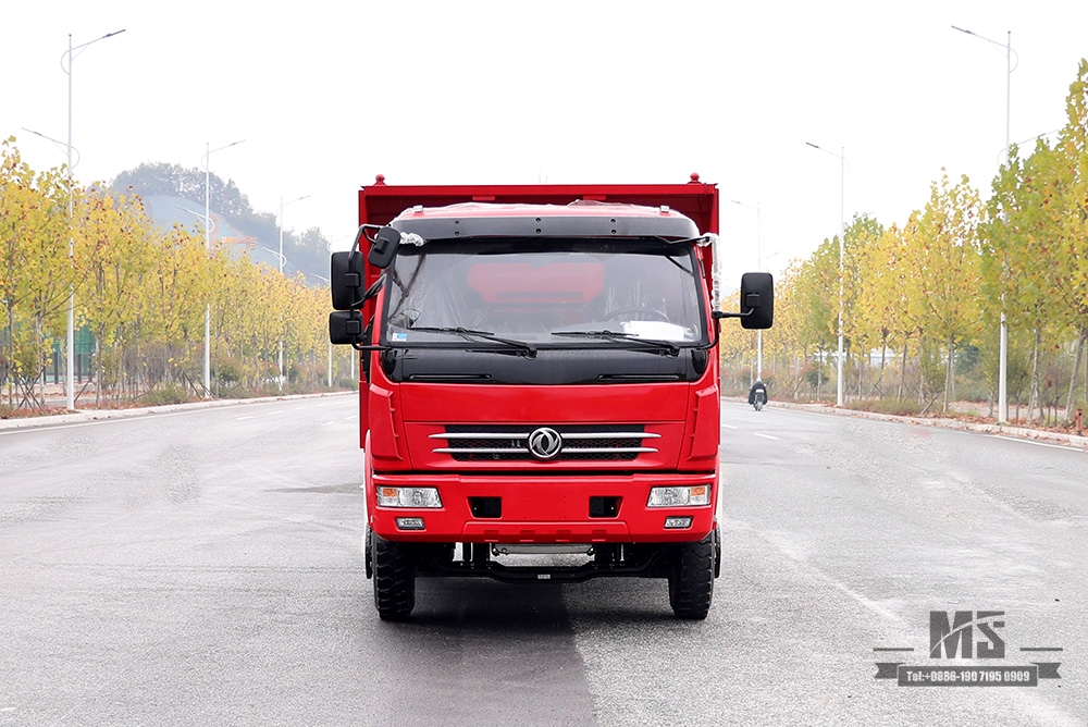 Dongfeng 4×2 Light Dump Truck 160HP รถดัมพ์ขนาดเล็ก_ซ้าย/ขวา 5T รถบรรทุกขนาดเล็กแถวเดียวการแปลงผู้ผลิต_ส่งออกรถบรรทุกพิเศษ