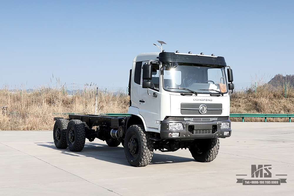 Dongfeng ไดรฟ์หกล้อแชสซี_6 * 6 YC6A260 แชสซีรถบรรทุกหัวแบนสำหรับ Sale_Dongfeng ส่งออกแชสซียานพาหนะพิเศษ