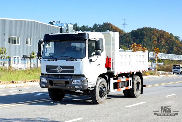 210hp Dongfeng 4×2 รถดัมพ์สำหรับขาย_4*2 Flathead Head Row Half Tipper Truck ผู้ผลิต_ส่งออกยานพาหนะพิเศษ