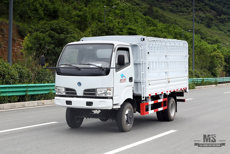 Dongfeng 4*4 รถบรรทุกขนาดเล็กรถบรรทุกขนส่งตะแกรง _Dongfeng ขับเคลื่อนสี่ล้อเดี่ยวแถว Cab คลังสินค้า Truck_Box Stake Truck สำหรับขาย_ส่งออกรถบรรทุกพิเศษ