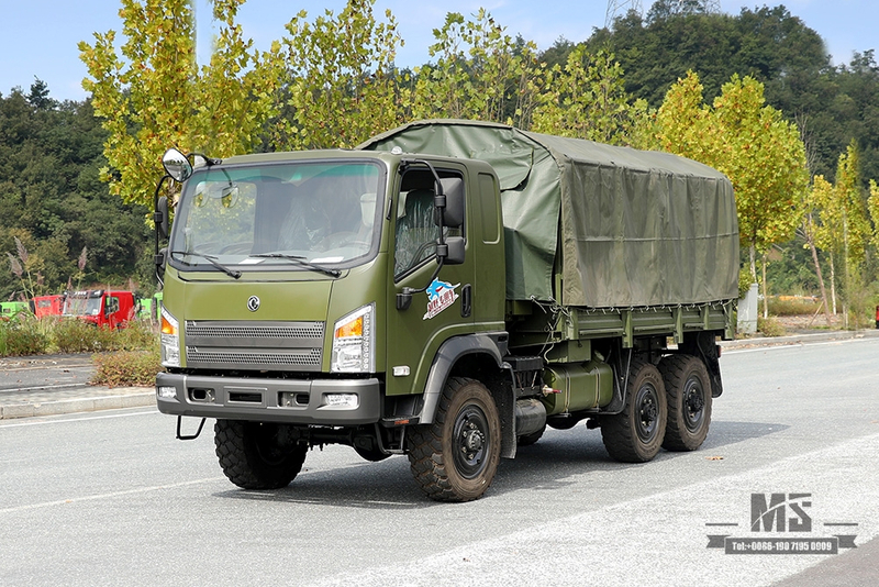 170 แรงม้า Dongfeng 6WD EQ2082 รถบรรทุกออฟโรด_EQ240 Flathead Diesel Cargo Truck Factory_Dongfeng 6x6 All-Wheel Drive Civilian Off-road Truck for Sale_Export Special Vehicle