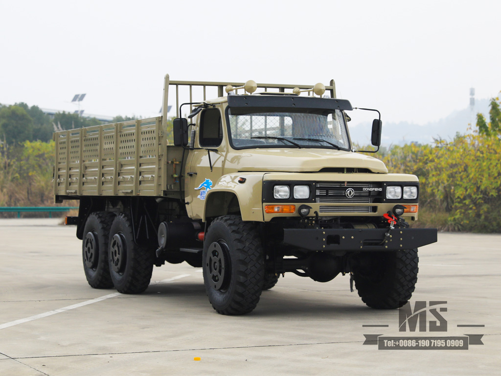 6*6 Dongfeng EQ2100 Truck_6*6 รถบรรทุกหัวแหลม ขับเคลื่อนหกล้อรถบรรทุกออฟโรด_ส่งออกยานพาหนะพิเศษ