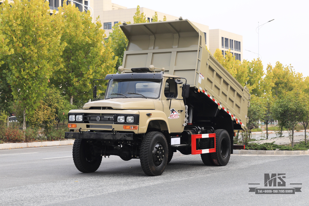 Dongfeng 4WD Dump Truck_170hp รถขับเคลื่อนสี่ล้อชี้ Off-road Truck_4 * 4 ไซต์การขุดผู้ผลิตรถบรรทุกส่งออกยานพาหนะพิเศษ