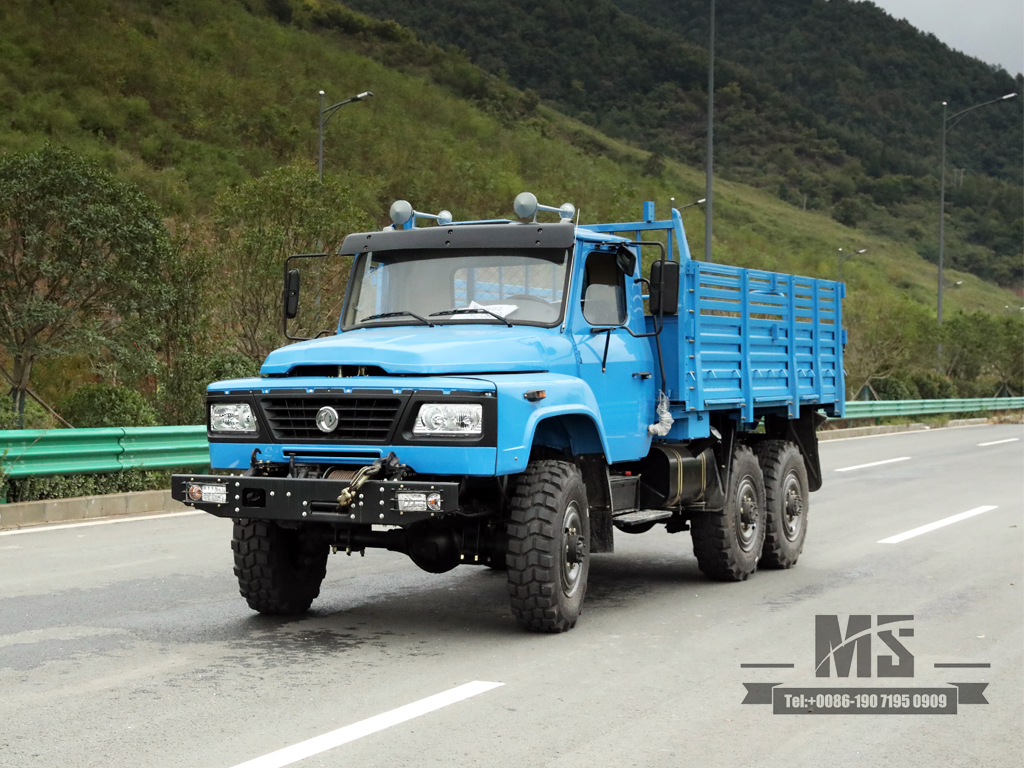 170 hp dongfeng eq2082_six-wheel-wheel-wheel drive off-road พิเศษ truck_double กระจกแถวเดียว 240 ขนส่งยานพาหนะ _6 × 6 แหลมรถบรรทุก 25y