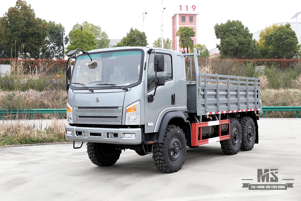 Dongfeng ขับเคลื่อนหกล้อไดรฟ์ AWD หัวแบนการกำหนดค่า _6 × 6 190HP ผู้ผลิตรถบรรทุกเบาออฟโรด _6 * 6 ส่งออกใบเสนอราคายานพาหนะพิเศษ