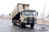 6×6 Camel Grey Dongfeng Six Wheel Drive Dump Truck_Flat Head Cargo Box Baffle Heightened Tipper Truck Conversion Factory_Export รถพิเศษ