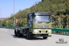 210hp Dongfeng 6 * 4 Tanker Truck Chassis_Dongfeng 6x4 Off Road Chassis_Flathead ส่งออกแชสซียานพาหนะพิเศษหนึ่งและครึ่ง