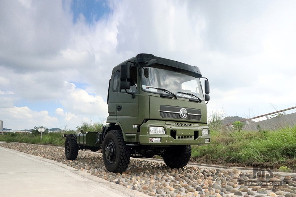 4*4 Dongfeng Off-road รถบรรทุกแชสซี_ขับเคลื่อนสี่ล้อหนึ่งและครึ่งแถว Cab Cargo Truck CHASSIS_4WD รถบรรทุกส่งออกวัตถุประสงค์พิเศษแชสซี