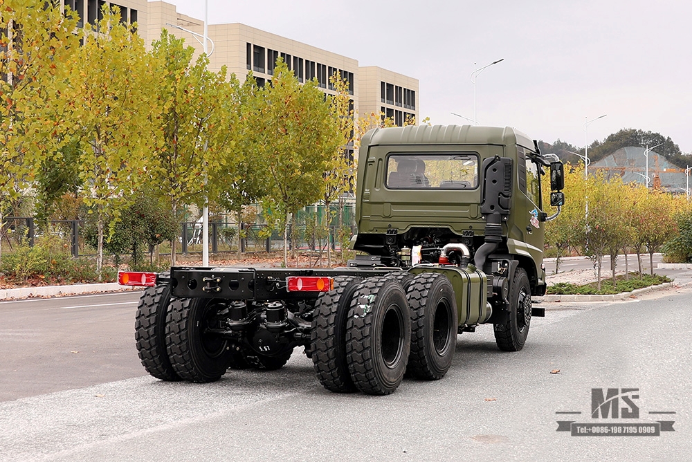 210hp Dongfeng 6*4 แชสซีรถบรรทุกออฟโรด _Dongfeng 6x4 แชสซีรถบรรทุกออฟโรด _Flathead แชสซียานพาหนะพิเศษส่งออกหนึ่งและครึ่ง