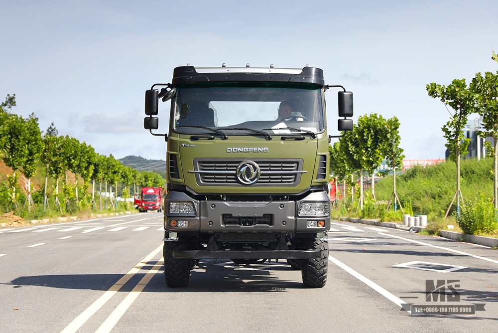 340 แรงม้า Dongfeng 6×6 แชสซีออฟโรด_ขับเคลื่อนหกล้อ Dongfeng หัวแบนแชสซีหนึ่งแถวครึ่งแชสซีรถบรรทุกสินค้า AWD 6*6 ส่งออกยานพาหนะพิเศษ
