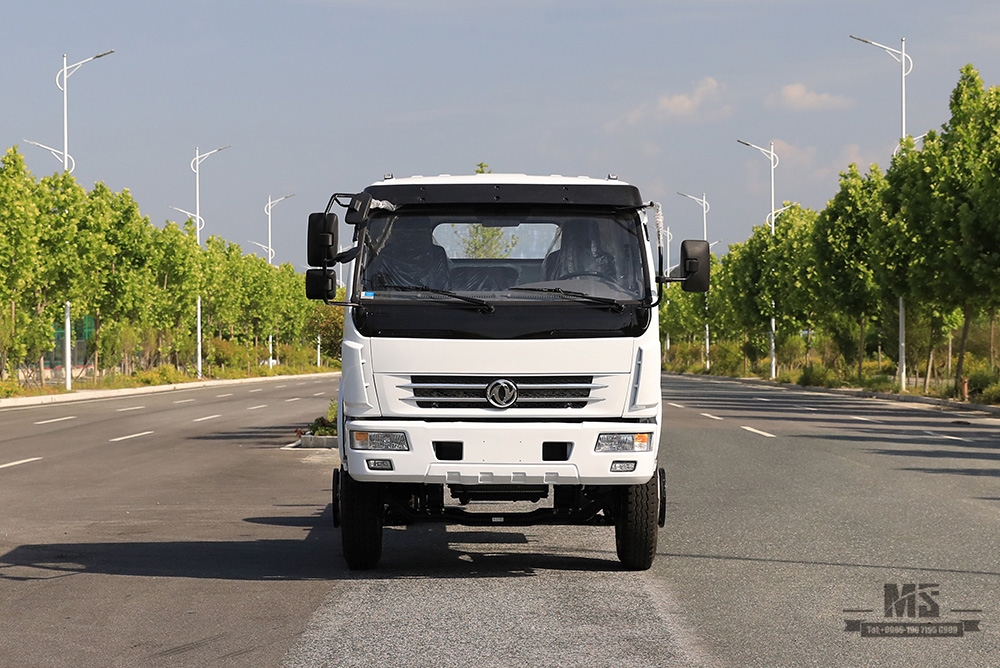 Dongfeng 4*2 แชสซี_170HP หนึ่งและครึ่งแถวการแปลงแชสซีแบบแบนผู้ผลิต_ส่งออกแชสซีพิเศษ