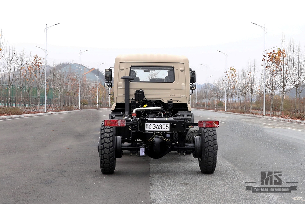 Dongfeng ขับเคลื่อนสี่ล้ออูฐรถบรรทุกสินค้าสีเทาแชสซี_4 * 4 แชสซีรถบรรทุกออฟโรด_รถบรรทุกทางไกลส่งออกแชสซีวัตถุประสงค์พิเศษ