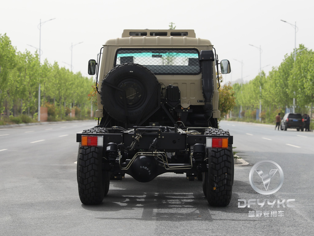 Donggfeng EQ2102N แชสซีรถบรรทุกออฟโรด-ยานพาหนะทะเลทรายสองแถวสองแถว | รุ่นส่งออก เครื่องปรับอากาศด้วยผ้าใบกันน้ำ