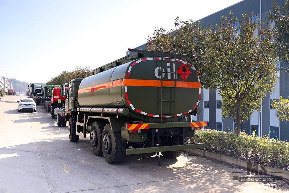 190HP Dongfeng EQ2102 Tanker Truck _Dongfeng ขับเคลื่อนหกล้อแชสซีพิเศษออฟโรดดัดแปลง 8~10m³ Tanker Truck_Export ยานพาหนะวัตถุประสงค์พิเศษ