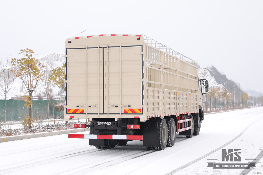 Dongfeng 8*4 Stake Truck Transport Truck_420hp รถบรรทุกหัวแบน_รถบรรทุกทางไกลส่งออกยานพาหนะวัตถุประสงค์พิเศษ