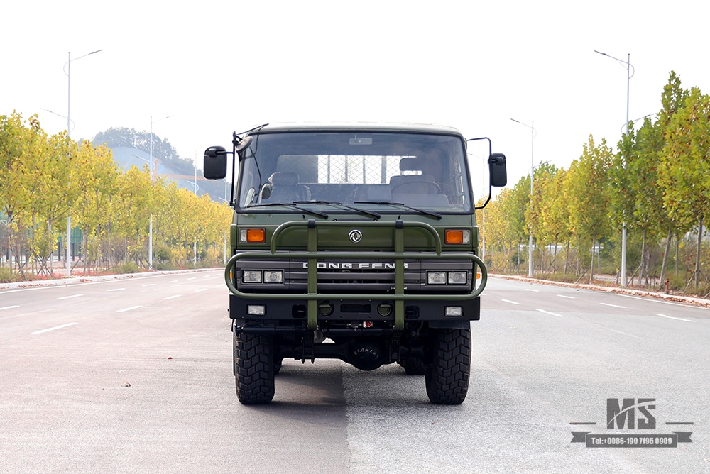 190hp Dongfeng EQ2102 รถบรรทุกขับเคลื่อนหกล้อ _6 × 6 EQ246 153 Double Row Cab Army Green Truck _Dongfeng Truck Export ยานพาหนะวัตถุประสงค์พิเศษ