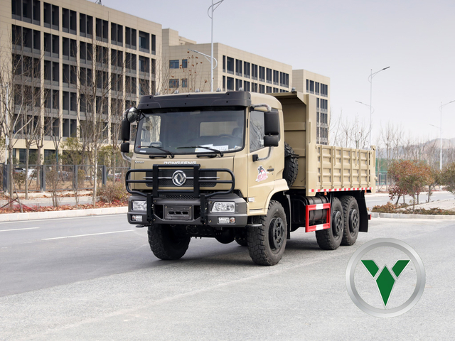 6x6 Flatbed Dump Truck | ตัวถ่ายโอนข้อมูลหนักที่มีด้านที่ถอดออกได้