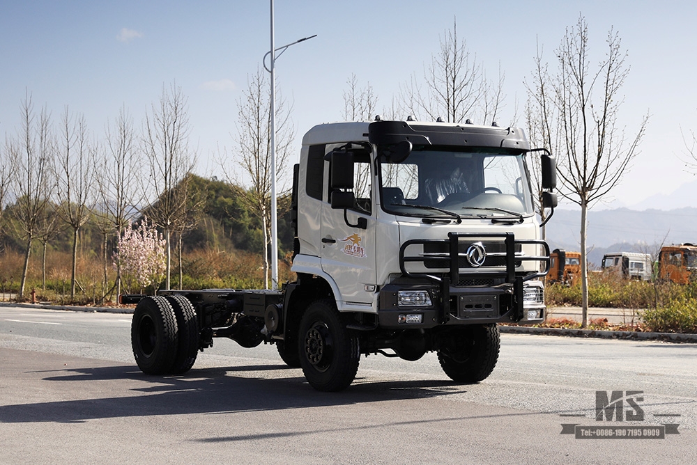 170hp Dongfeng ขับเคลื่อนสี่ล้อแชสซีรถบรรทุกตู้เย็น_4WD แชสซีรถบรรทุกตู้เย็นหัวแบนส่งออกแชสซียานพาหนะพิเศษ_4 * 4 ผู้ผลิตดัดแปลงแชสซีรถบรรทุก