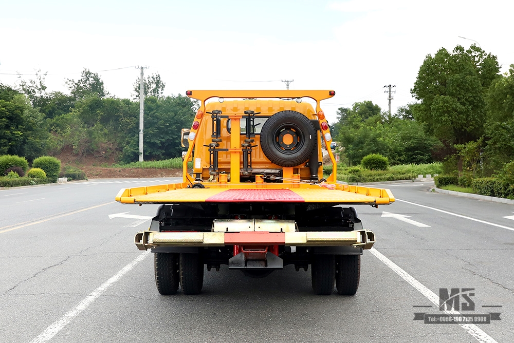 Dongfeng 4*2 Wrecker แผ่นหักล้างกึ่งชั้น Dongfeng Road Rescue Clearance Vehicle ส่งออกรถบรรทุกพ่วงพิเศษ