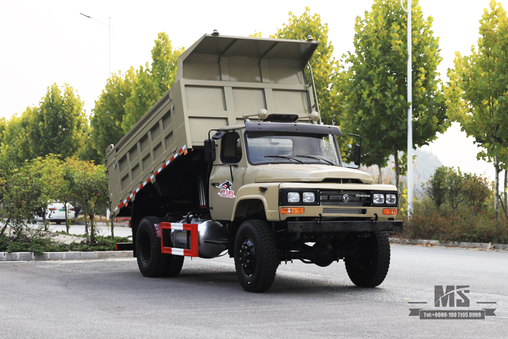 Dongfeng 4WD Dump Truck_170hp รถขับเคลื่อนสี่ล้อชี้ Off-road Truck_4 * 4 ไซต์การขุดผู้ผลิตรถบรรทุกส่งออกยานพาหนะพิเศษ