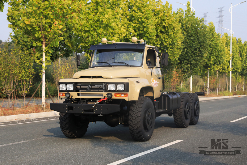 Dongfeng 6×6 EQ2100 Chassis_6*6 190hp Pointed Head Truck แชสซีขับเคลื่อนหกล้อสำหรับ Sale_Export แชสซียานพาหนะพิเศษ