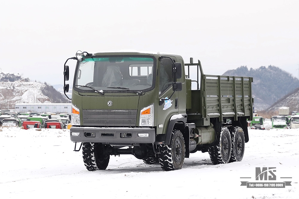 Dongfeng รถหกล้อ EQ2082 Truck_All-Wheel Drive EQ2082 Cargo Truck_6x6 Dongfeng EQ240 Flathead Off-road Truck for Sale_6WD ส่งออกโรงงานผู้ผลิตรถยนต์พิเศษ