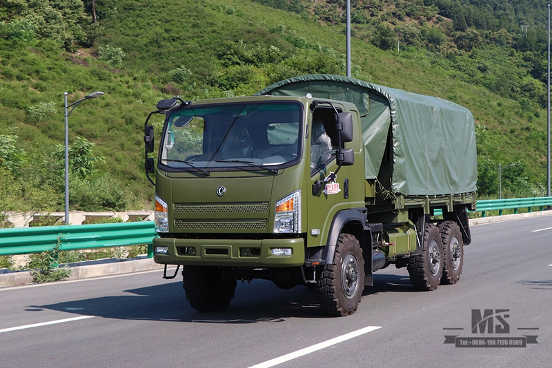 Flathead Dongfeng EQ240 6WD Off-road Truck_All-Wheel Drive EQ2082 Diesel Cargo Truck For Sale_Dongfeng 6x6 Civilian Off-road Truck for Sale_Export รถพิเศษ