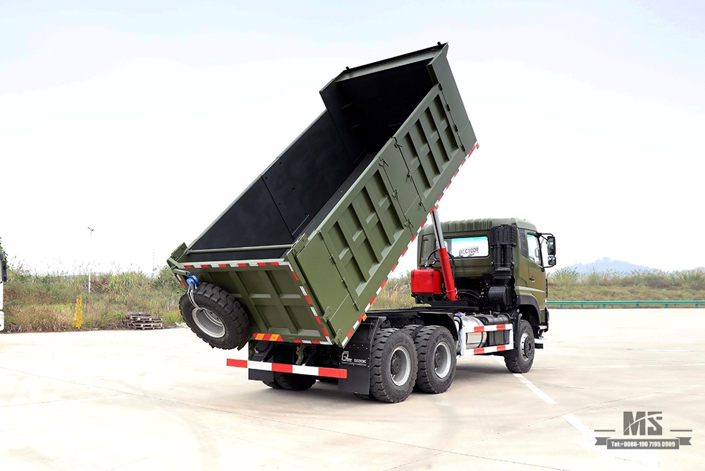 375hp Dongfeng 6*4 รถดัมพ์_Dongfeng 6x4 Flathead Row Half Tipper Truck สำหรับ Sale_Export ยานพาหนะพิเศษ