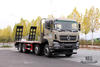 Dongfeng รถขุดพื้นเรียบสี่เพลารถบรรทุก_8*4พร้อมนักปีนเขาหาง7m6รถบรรทุกพื้นเรียบ_ส่งออกรถบรรทุกตู้คอนเทนเนอร์โลจิสติกส์พิเศษ