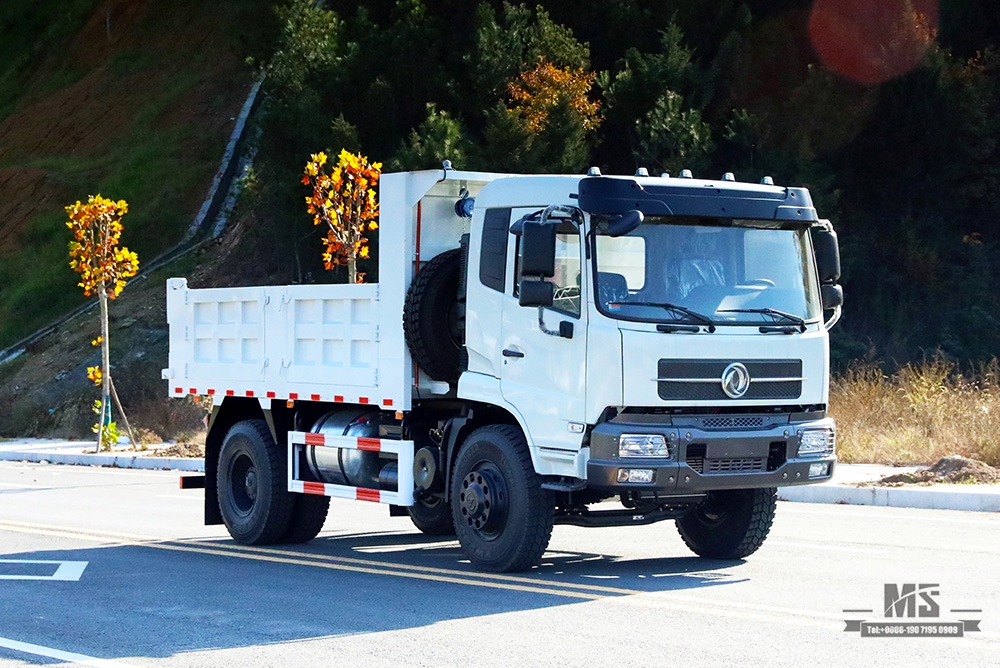 210hp Dongfeng 4×2 รถดัมพ์สำหรับขาย_4*2 Flathead Head Row Half Tipper Truck ผู้ผลิต_ส่งออกยานพาหนะพิเศษ