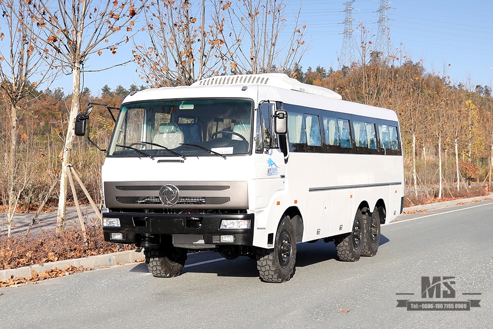 190 แรงม้า Dongfeng ขับเคลื่อนหกล้อรถบัสออฟโรด 6 * 6 คู่มือหกความเร็ว Bus_Dongfeng Bus Conversion ผู้ผลิตส่งออกยานพาหนะพิเศษ