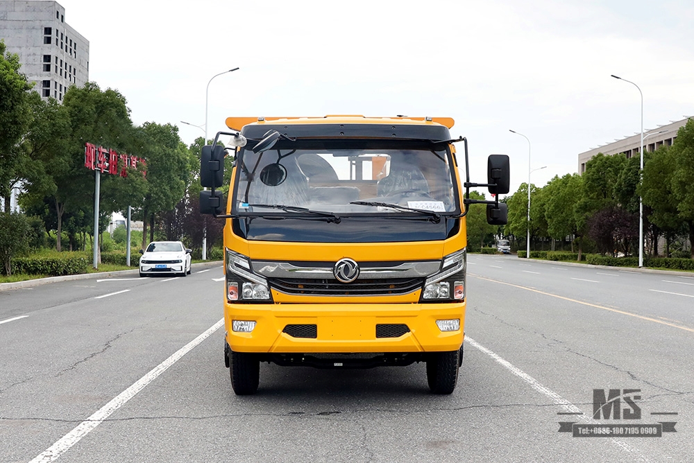 Dongfeng 4*2 Wrecker แผ่นหักล้างกึ่งชั้น Dongfeng Road Rescue Clearance Vehicle ส่งออกรถบรรทุกพ่วงพิเศษ