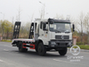 Dongfeng Semi-Cab รถขุดรถขนส่ง รถขุดลากบอร์ดเครื่องจักรเบ็ดรถบรรทุก Flatbed รถเทรลเลอร์แบบไฮดรอลิกบันไดรถเทรลเลอร์ 
