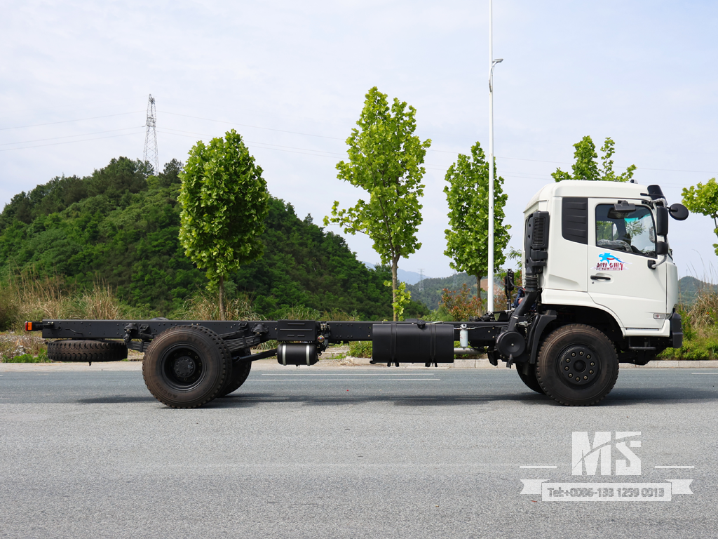 Dongfeng 4 × 2 Chassis_4 * 2 210hp รุ่นขยายแชสซีจมูกแบนสำหรับขาย _ แชสซีรถบรรทุกส่งออกพิเศษ 