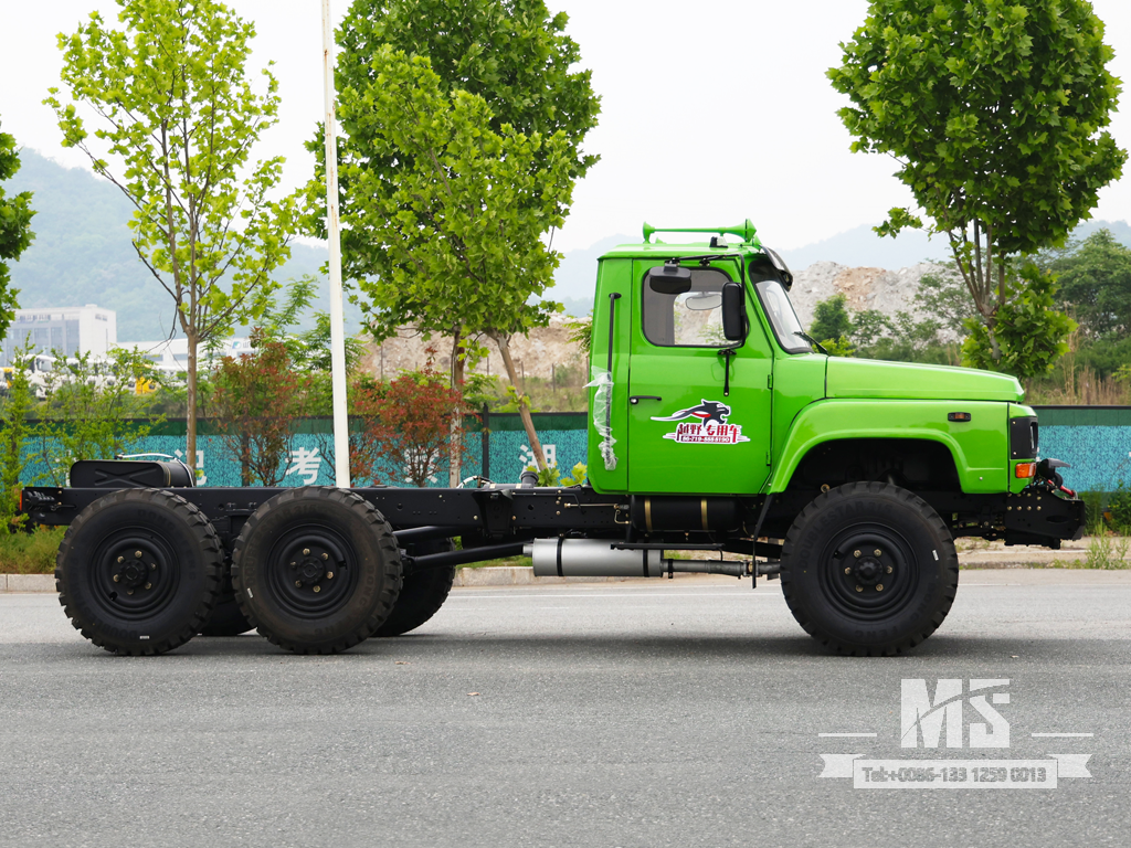 Dongfeng 6×6 EQ2082 Chassis_6*6 170hp Pointed Head Truck แชสซีขับเคลื่อนหกล้อสำหรับขาย _ แชสซีรถบรรทุกส่งออกพิเศษ 