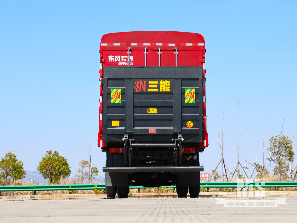 รถบรรทุก Dongfeng 18 ตัน 4x2 พร้อมประตูท้ายไฮดรอลิก | รถบรรทุกสเตคจีนพร้อมลิฟท์ท้ายไฮดรอลิก