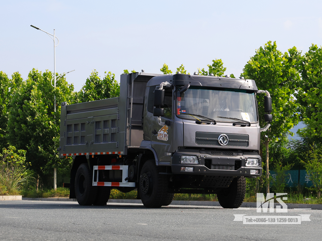 Dongfeng 18 Ton Flathead Half Row Dump Truck (270 แรงม้า) | ยานพาหนะวัตถุประสงค์พิเศษเพื่อการส่งออก
