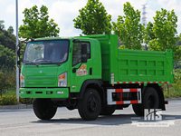 Dongfeng 10 Ton รถดัมพ์สีเขียวอ่อนขับเคลื่อนสี่ล้อ (170 HP) | รถบรรทุกส่งออกพิเศษ 