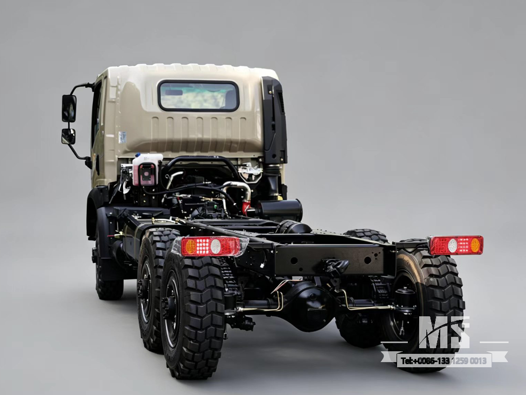 Dongfeng 6 × 6 EQ2082 Chassis_6 * 6 190hp รถบรรทุกหัวแบนแชสซีขับเคลื่อนหกล้อสำหรับขาย _ แชสซีรถบรรทุกส่งออกพิเศษ 