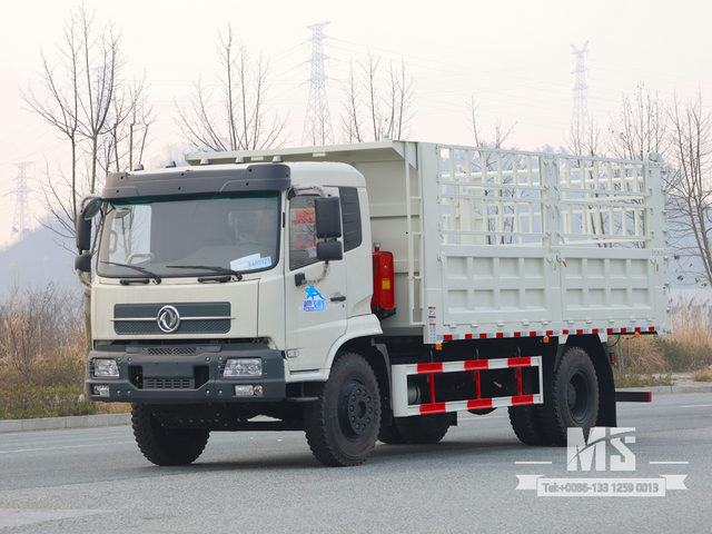 Dongfeng 18 Ton White 4×2 Grid Stake Dump Truck (210 HP) | รถบรรทุกส่งออกพิเศษ