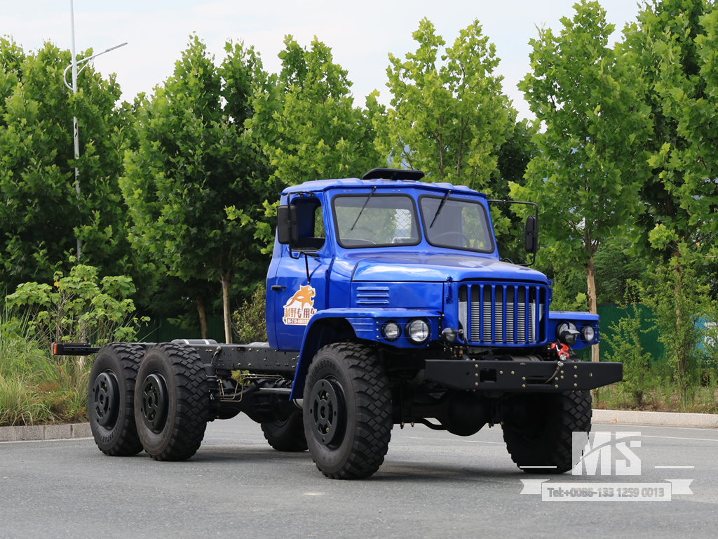 Dongfeng 6 × 6 EQ2100 Chassis_6 * 6 190hp รถบรรทุกธรรมดาหกล้อแชสซีสำหรับขาย _ แชสซีส่งออกพิเศษ 